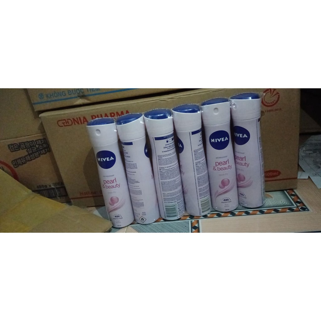 Xịt ngăn mùi NIVEA Pearl & Beauty ngọc trai quyến rũ (150ml) | Thế Giới Skin Care