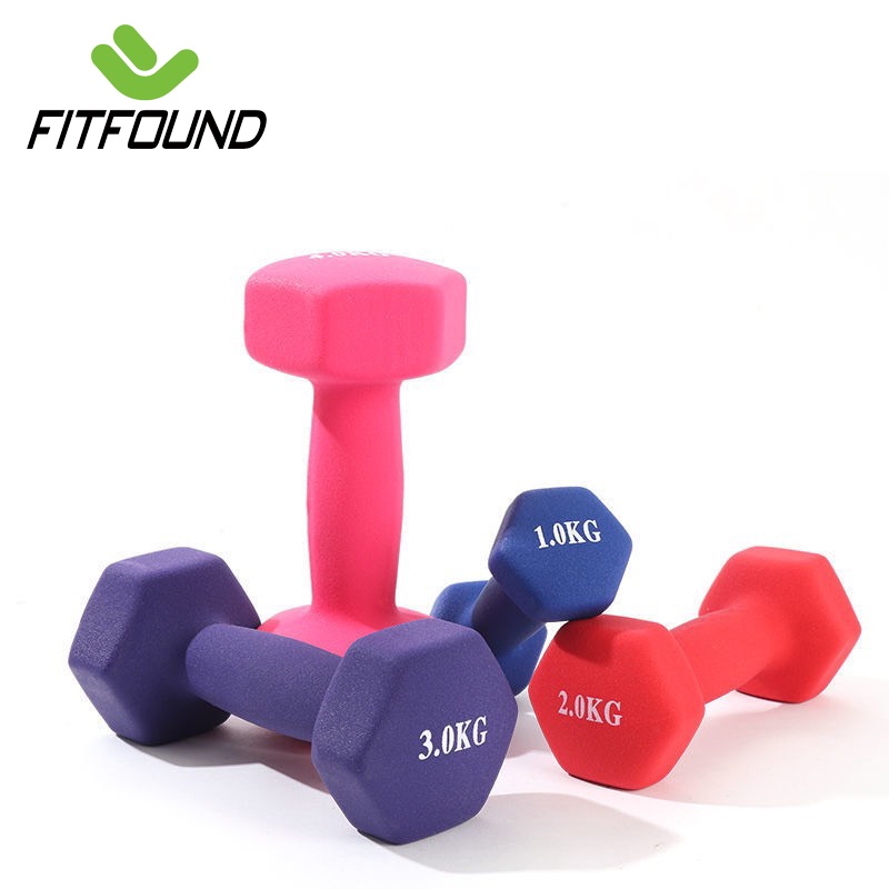 Tạ Tay Nam Nữ Bọc Cao Su 4 - 5 Kg Tập Thể Lực Tập Gym Tại Nhà