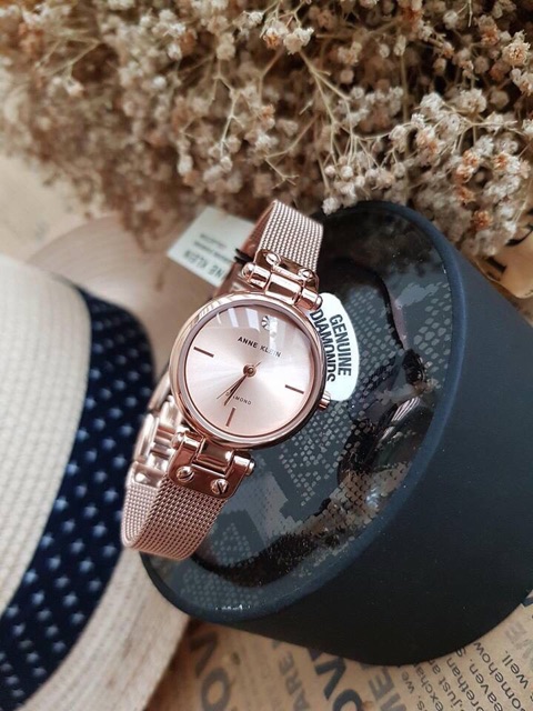 Đồng hồ nữ Anne Klein AK/3002RGRG dây mesh kim loại nữ tính | BigBuy360 - bigbuy360.vn