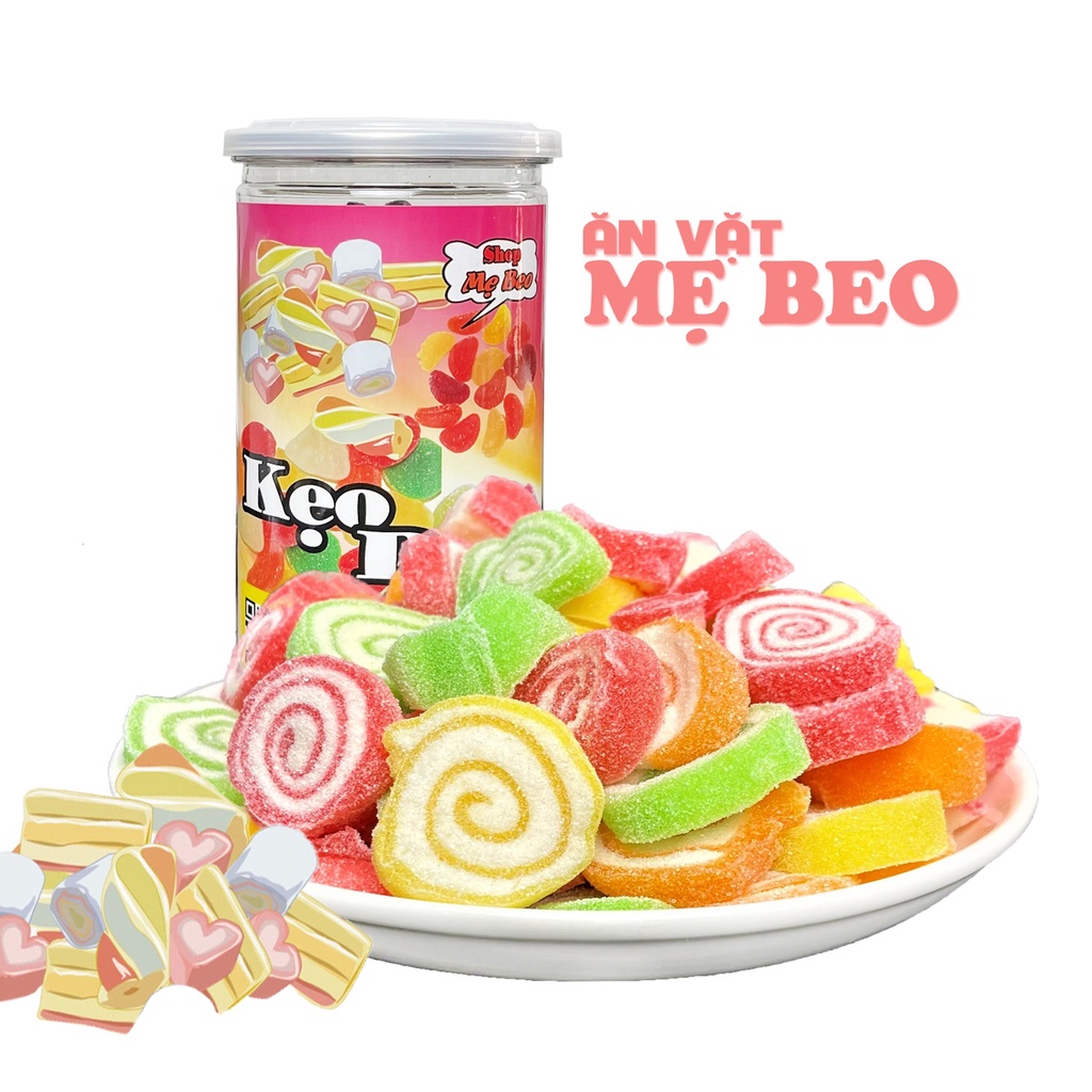 Kẹo dẻo lốc xoày trái cây 400Gr ăn cực ngon