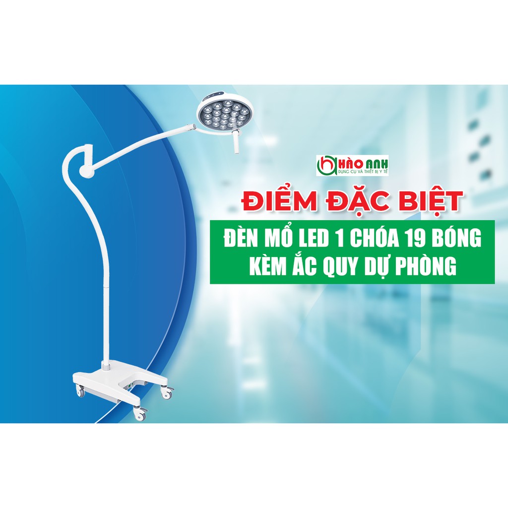 (Tbyt Hào Anh)Đèn mổ di động  KL01L.II LED 19 BULBS