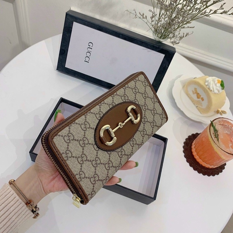 Ví cầm tay GUCCI WOO khoá kéo full box