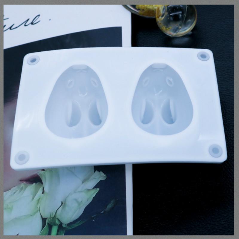 Khuôn Silicone Làm Bánh Hình Thỏ Ba Chiều