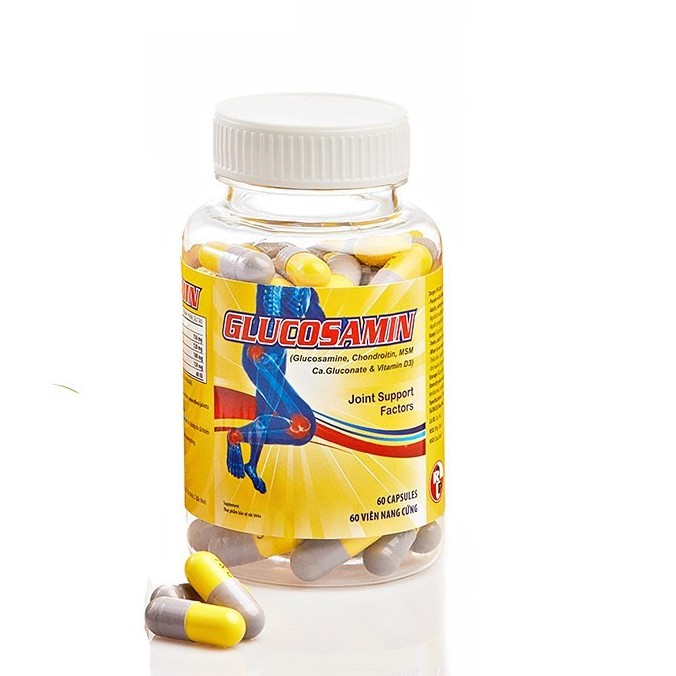 Glucosamin Capsule – Hỗ trợ bổ sung dưỡng chất giúp tăng dịch nhầy, tăng khả năng bôi trơn (60v)