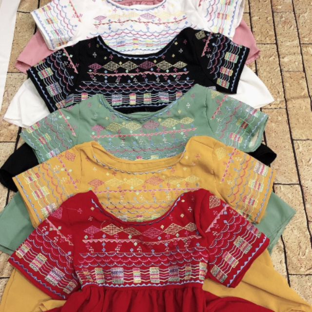 Bộ baby doll thêu