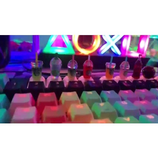 Nút Bàn Phím Keycap đồ uống xuyên led keycaps drink trang trí bàn phím cơ gaming  Lionvn