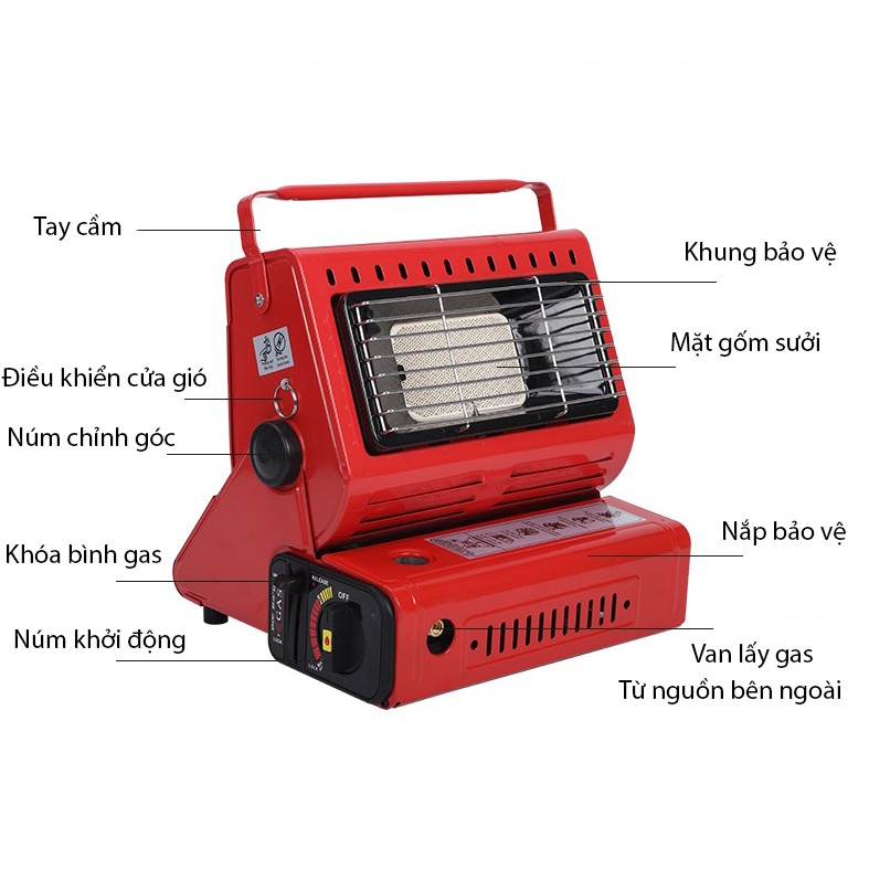 Bếp sưởi ngoài trời bằng khí gas