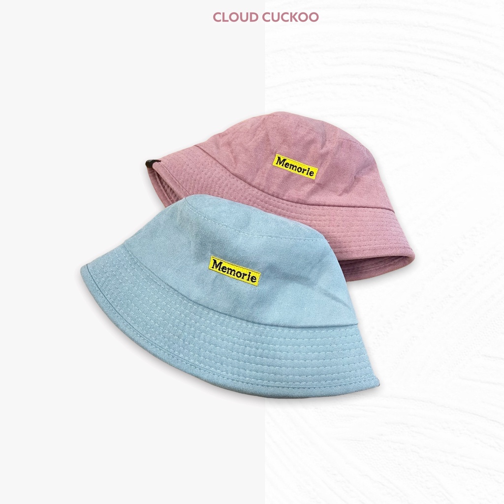 Mũ Bucket Thêu Chữ Đơn Giản Phom Nữ Vừa Vặn Chất Gần Tuyết Nhung - Mã Số: MBK05063