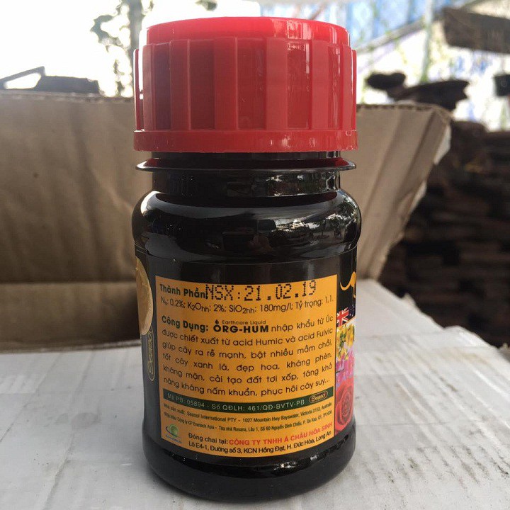 Phân bón ORG-HUM bổ sung Humic Acid và Fulvic Acid chai 1 lít