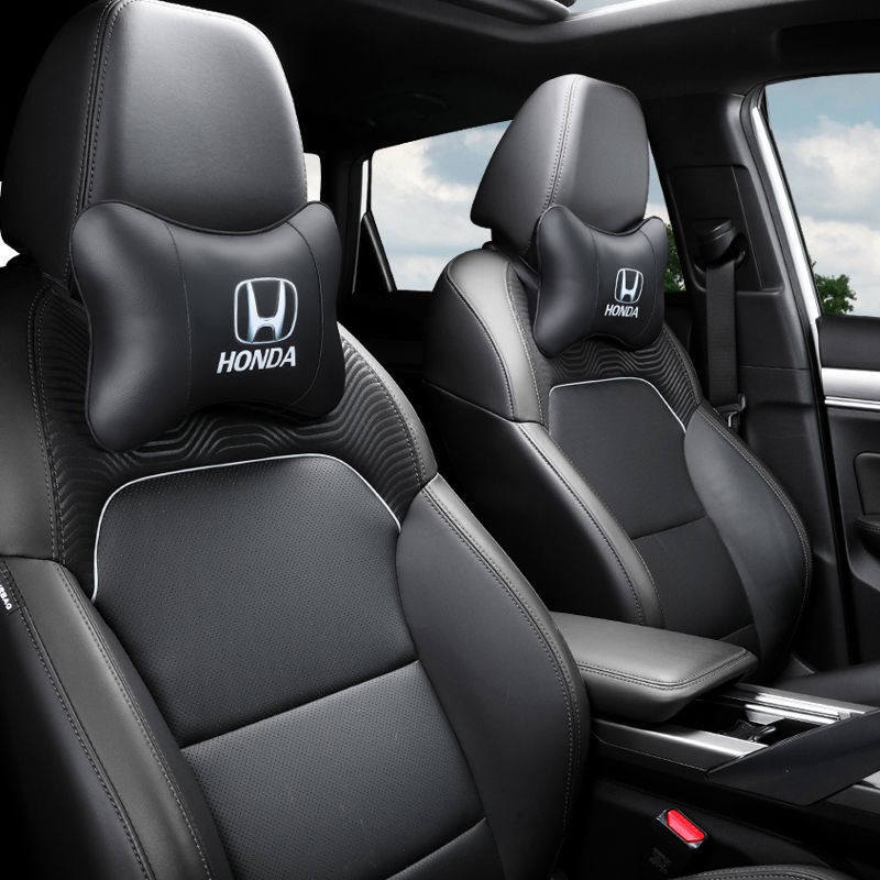 【Ready Stock】 Honda Neck Pillow Car Seat Headrest Lumbar Pillow Car Neck Support Pillow Car Lumbar Pillow Auto Seat Waist Pillow for Honda City Jazz Civic CRV HRV BRV 2023 HJ63