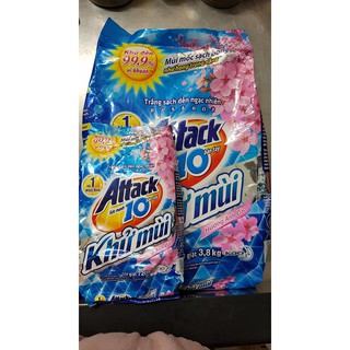 Bột giặt Attack khử mùi 3.8kg tặng kèm bột giặt 720g