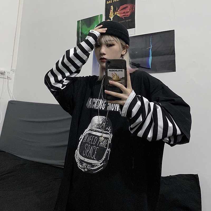 Áo Thun Tay Dài Phong Cách Hiphop Cá Tính Cho Nữ | BigBuy360 - bigbuy360.vn