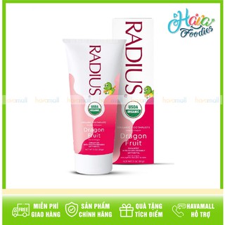 [HÀNG CHÍNH HÃNG] Kem Đánh Răng Hữu Cơ Cho Bé Thanh Long RADIUS 85gr