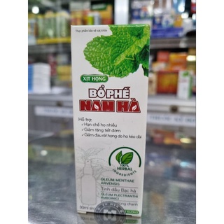 Xịt họng bổ phế nam hà không đường 30ml