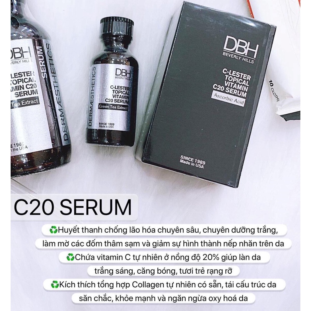 Serum dưỡng trắng da Vitamin C20 DBH 30ml