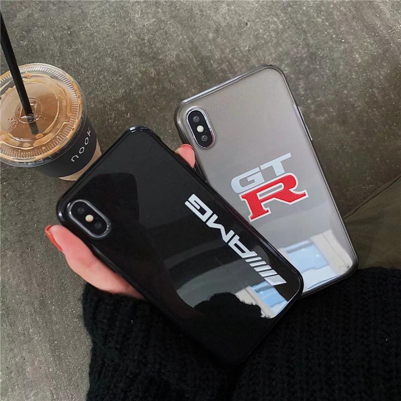 Ốp lưng silicone in hình logo amg cho iphone 7 8 plus x xs max xr 6s plus