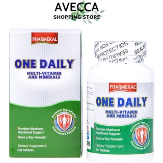 { Thực Phẩm Chức Năng } Viên Uống Bổ Sung Vitamin & Khoáng Chất Pharmekal One Daily Multi-Vitamin And Minerals 60 viên