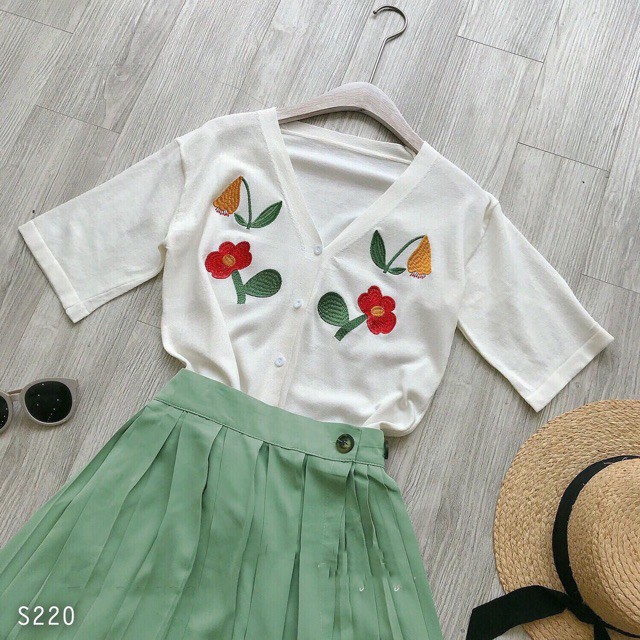 Set váy nữ xinh / Đầm nữ đẹp kèm áo thêu dự tiệc phong cách thời trang Đầm Nữ Hoài Thương | BigBuy360 - bigbuy360.vn