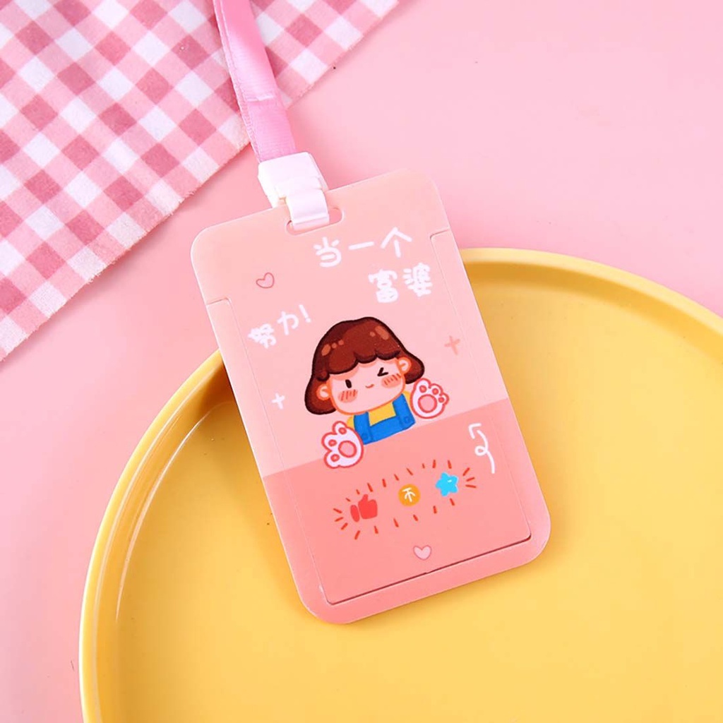 Ví Đựng Thẻ Ngân Hàng / Danh Thiếp Hình Xe Buýt Hoạt Hình Đáng Yêu Có Dây Kéo Ốp