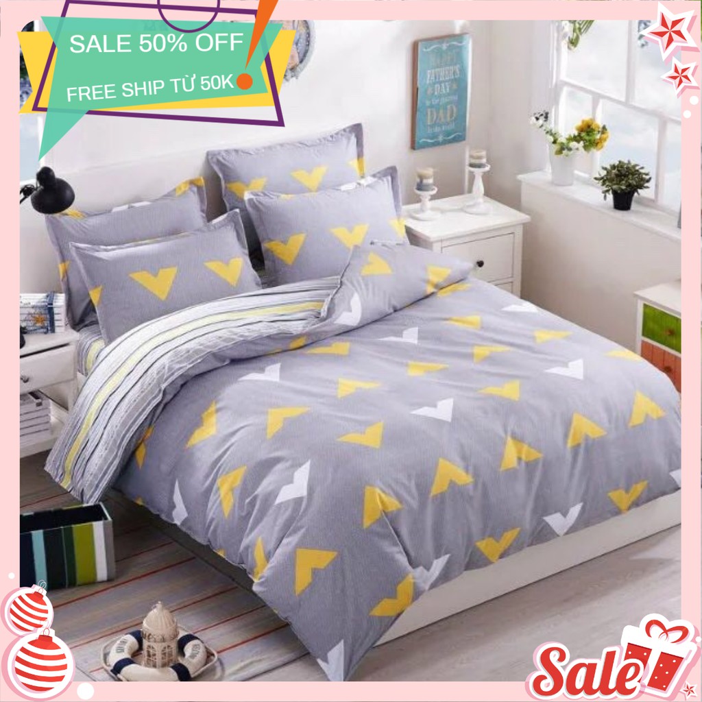 BBR Bộ ga giường poly 1,6m nhiều mẫu (gửi tn chọn mẫu )