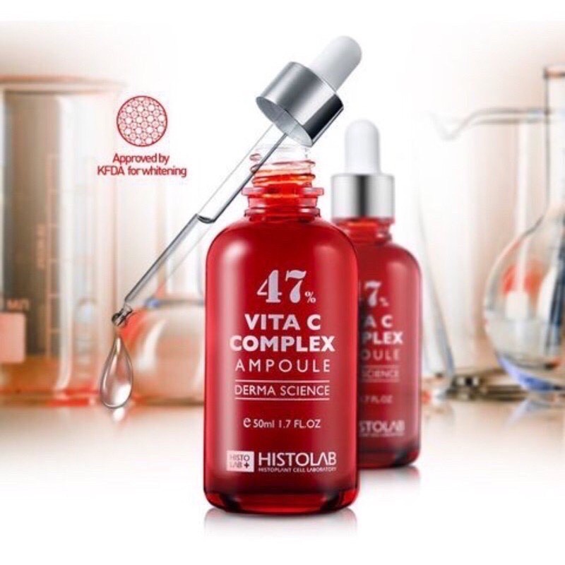 Tinh chất dưỡng trắng da HISTOLAB 47% Vita C Complex Ampoule