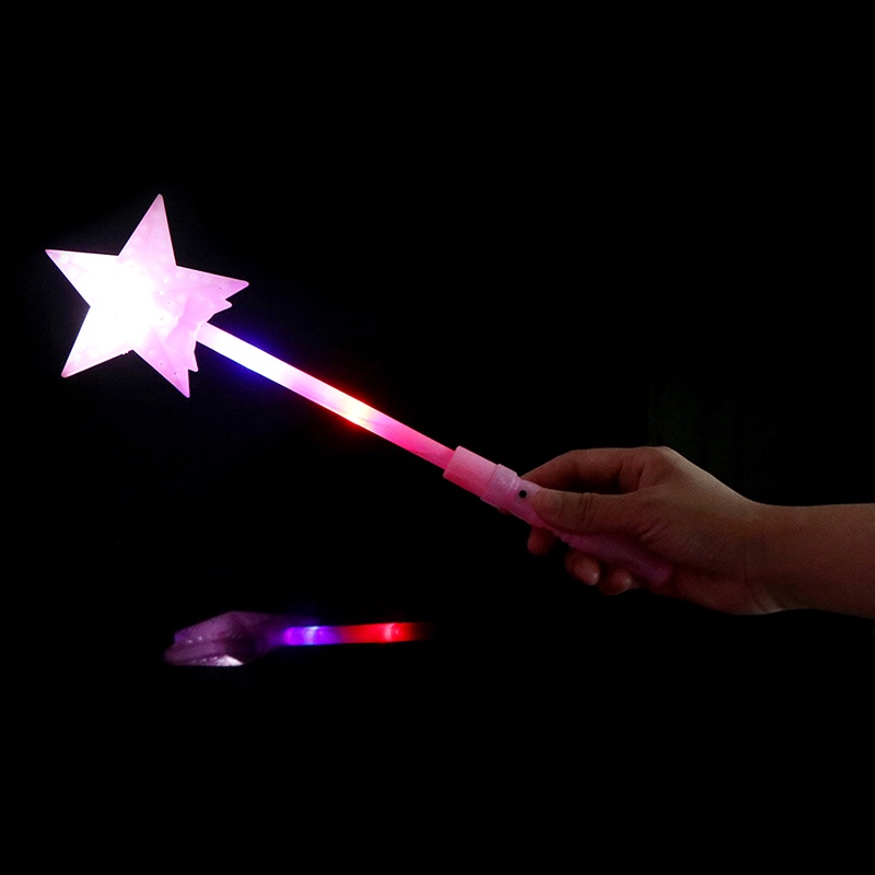 Finegoodwellgen Kid illuminated toys five-pointed star flash stick stars magic bar toy gift FGWG