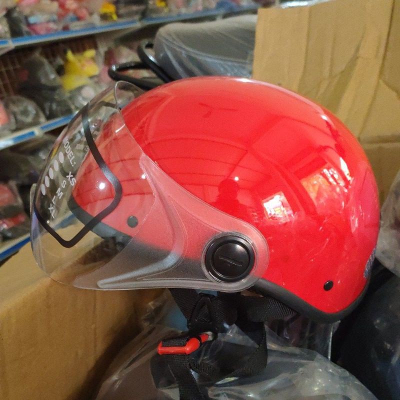 ( Amby Helmet ) Mũ bảo hiểm có kính chính hãng - Siêu xinh ❤