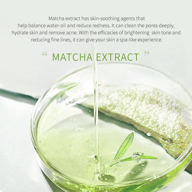 Set 3 mặt nạ bùn LAIKOU chiết xuất trà xanh matcha làm sạch sâu và kiềm dầu 3g