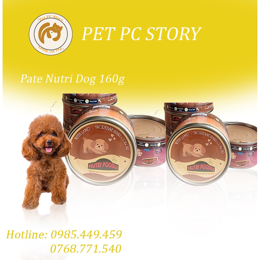 Pate Nutri Dog 160g Cho Poodle Dưỡng Lông - petpcstory