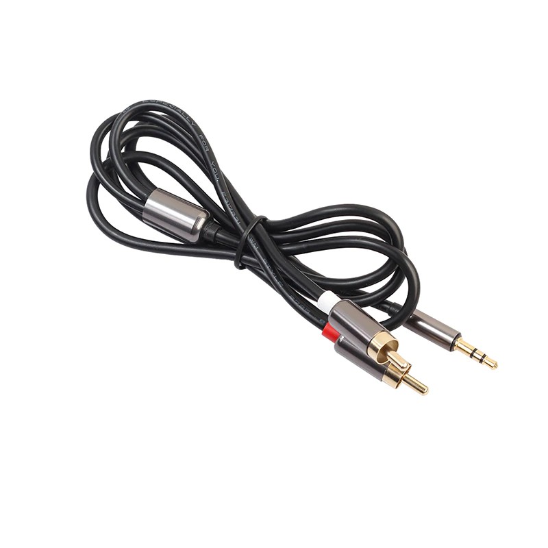 Dây cáp chuyển đổi RCA 1m sang 2 jack cắm 3.5mm