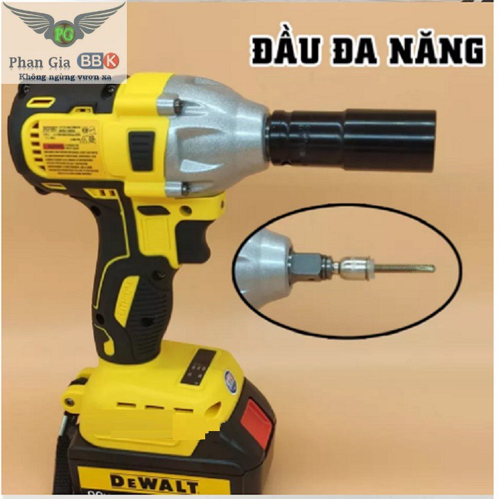 Thân máy siết bulong bắt vít DEWA 118V đa năng  - dùng chung pin với MAKITA va HITACHI