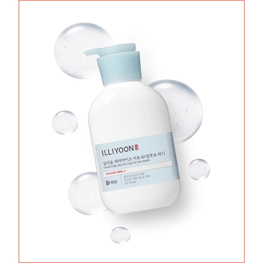 ILLIYOON  Nước Rửa Mặt Ceramide Ato 6.0 Top To Toe 500ml
