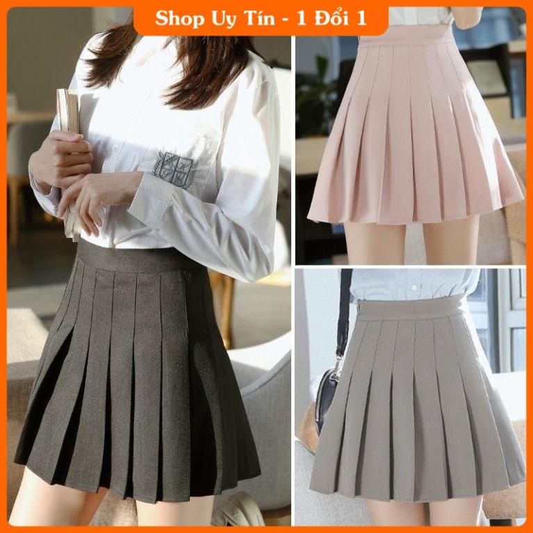 [GIÁ TỐT] CHÂN VÁY TENNIS TRƠN ĐỦ MÀU CÓ QUẦN BẢO HỘ XỊN -IB