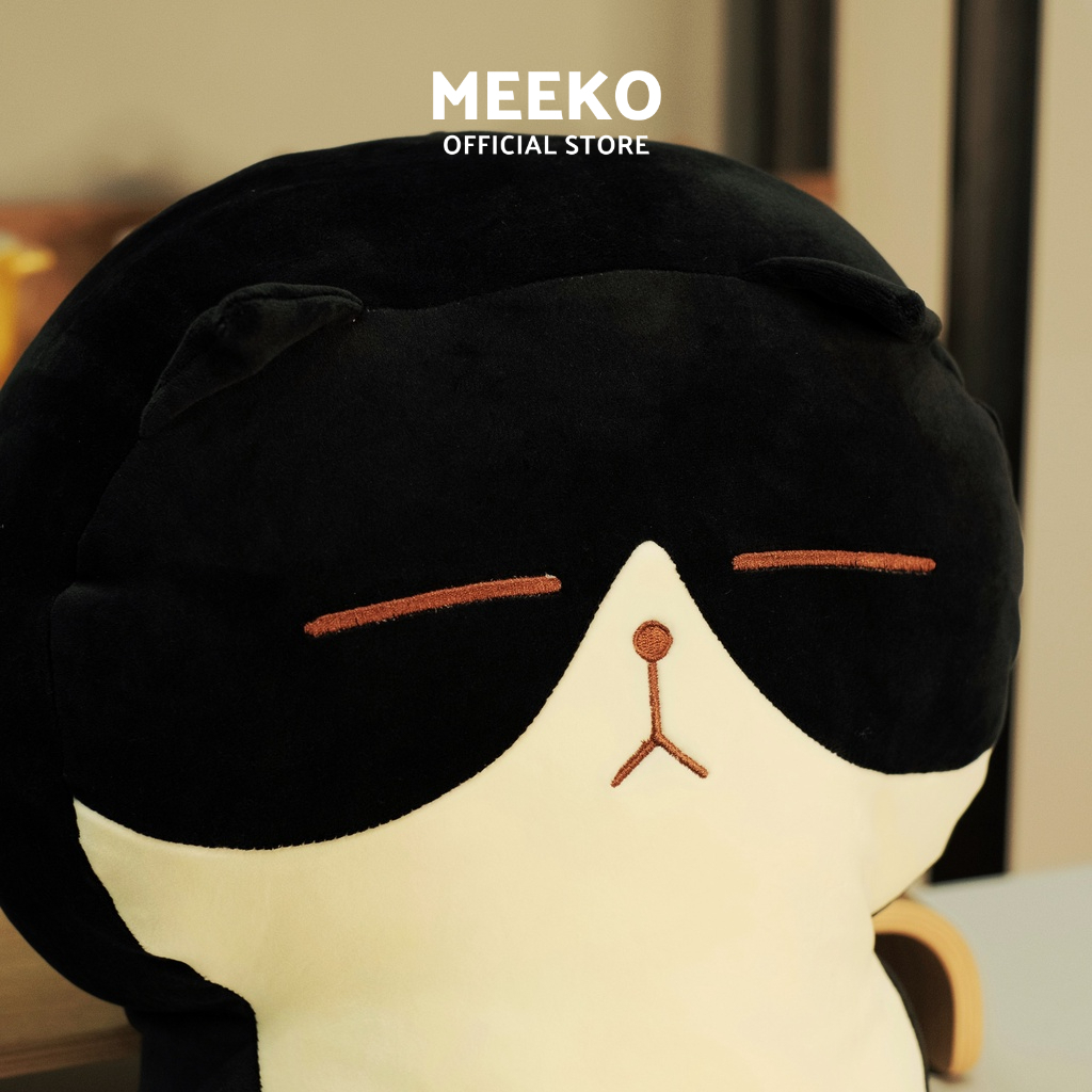 Gấu bông hình mèo bánh mì dễ thương Bami Cat chất vải mềm mịn size 40cm MEEKO