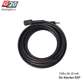Ống dây phun xịt cao áp cho máy rửa xe gia đình Karcher dòng KAP, dài 10 mét (Hàng OEM)
