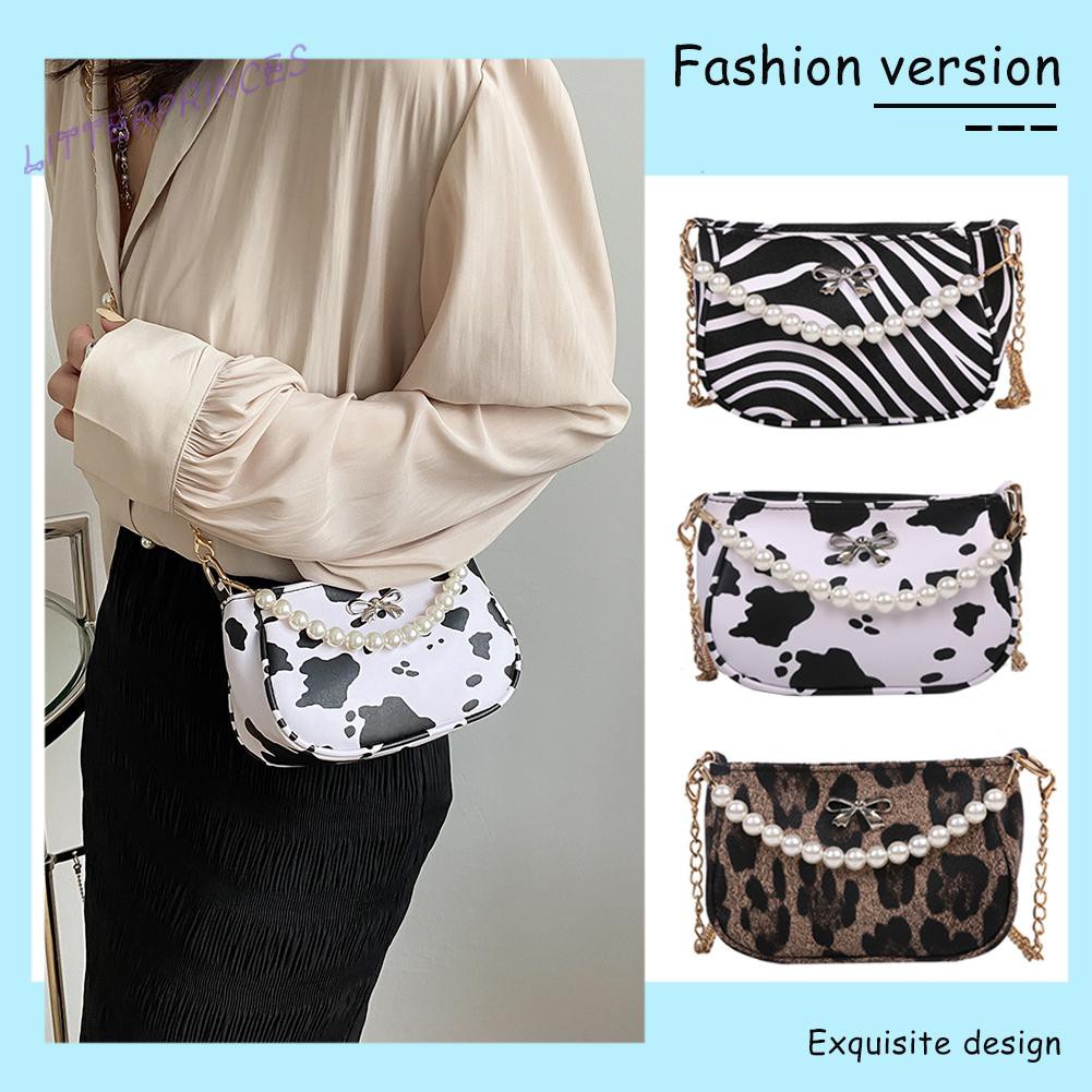 Litterprinces Fashion Women Pattern Print PU Shoulder Crossbody Bag Casual Small Handbag