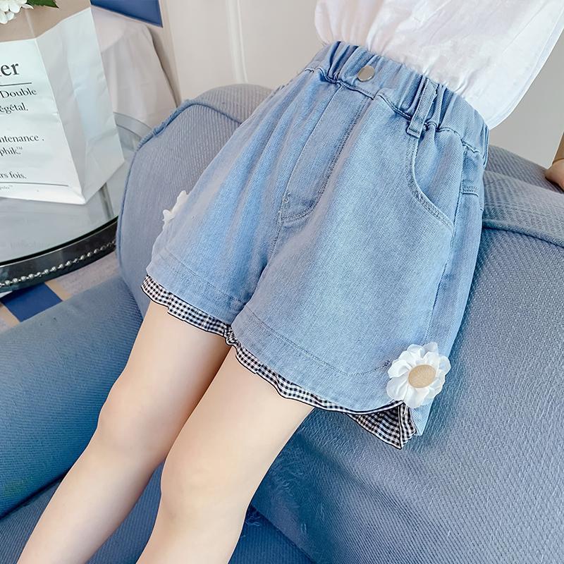 Quần Short Denim Mẫu Mới Năm 2021 Thời Trang Cho Bé Gái
