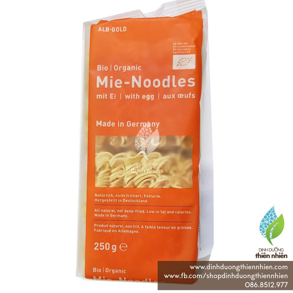 Mì Ăn Liền Hữu Cơ Alb-Gold Organic Instant Noodles, 250g