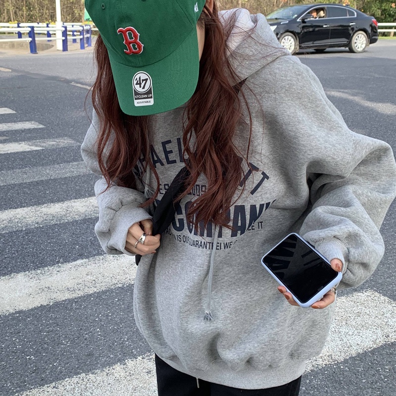 NRVP Áo Hoodie Dáng Rộng Thời Trang Hàn Quốc 2022 Dành Cho Nữ