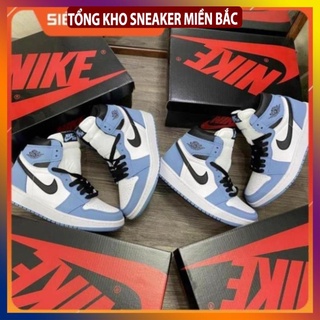Giày jordan 1 high university blue, giày thể thao air jordan xanh móc đen, giày jd1 cổ cao cao nam nữ hot 2021 -top1