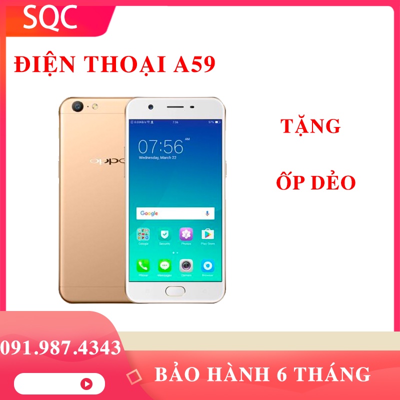 Điện thoại OPPO F1S, A59 dung lượng 32GB RAM 4GB tặng kèm phụ kiện - Bảo hành 6 Tháng
