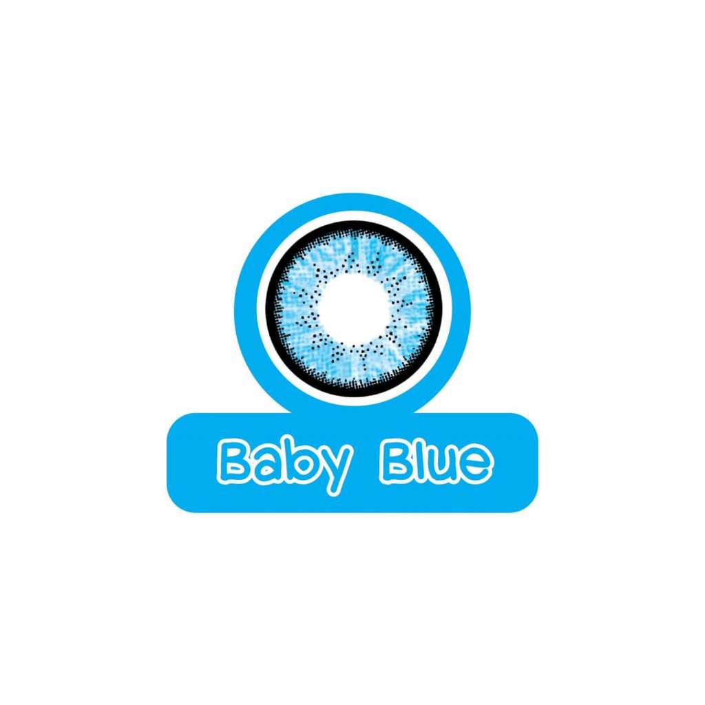 Kính áp tròng màu Maxim Colors Baby Blue Hàn Quốc có độ ( 0.00 - 9.00)