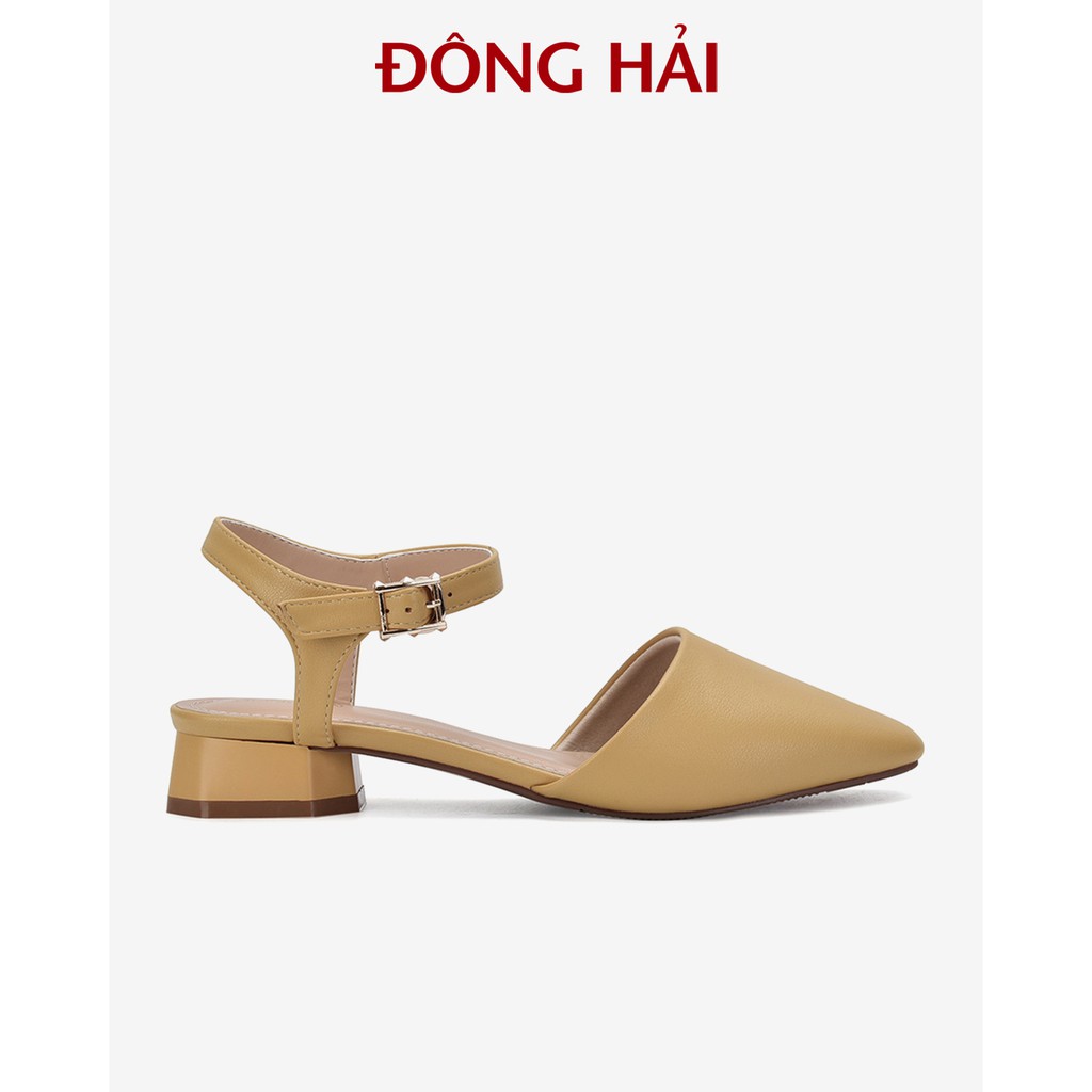 "TẶNG NGAY 30K khi theo dõi gian hàng trong T6 "Sandal đế bằng 3cm bít mũi Đông Hải - S81H5