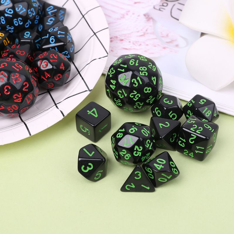 Set 10 viên xúc xắc chơi game Dungeon D & D sáng tạo làm quà tặng cho trẻ em và người lớn