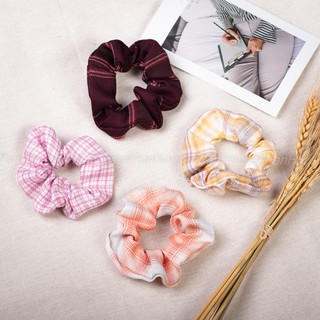 Dây buộc tóc Scrunchies Caro Vintage Hàn Quốc