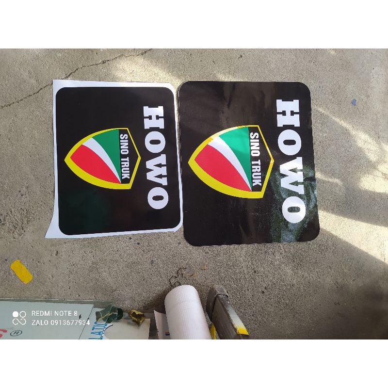 BỘ TEM TRANG TRÍ XE TẢI  HOWO 371,380