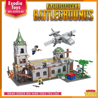 Xếp hình PUBG chiến đấu Nhà Thờ Pochinki : PlayerUnknown's Battlegrounds - Đồ Chơi Lắp Ghép Sáng Tạo - LEDUO 78002