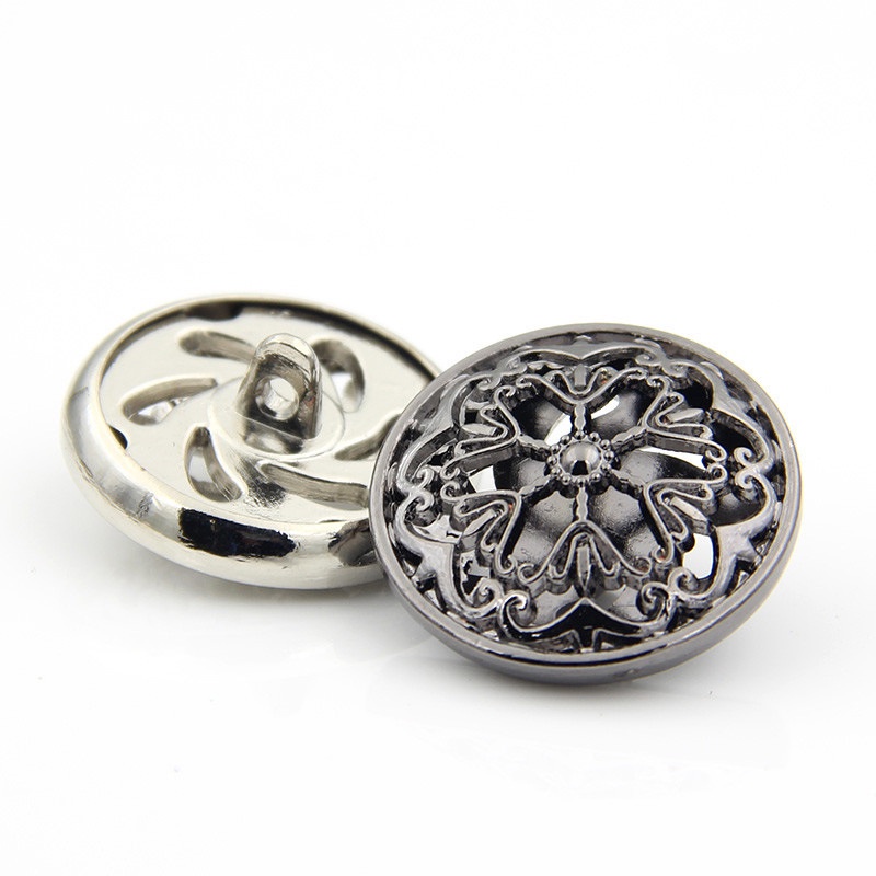 Cúc kim loại khoét rỗng phong cách vintage, phù hợp áo blazer, áo vest nam và nữ, áo khoác măng tô, áo dạ