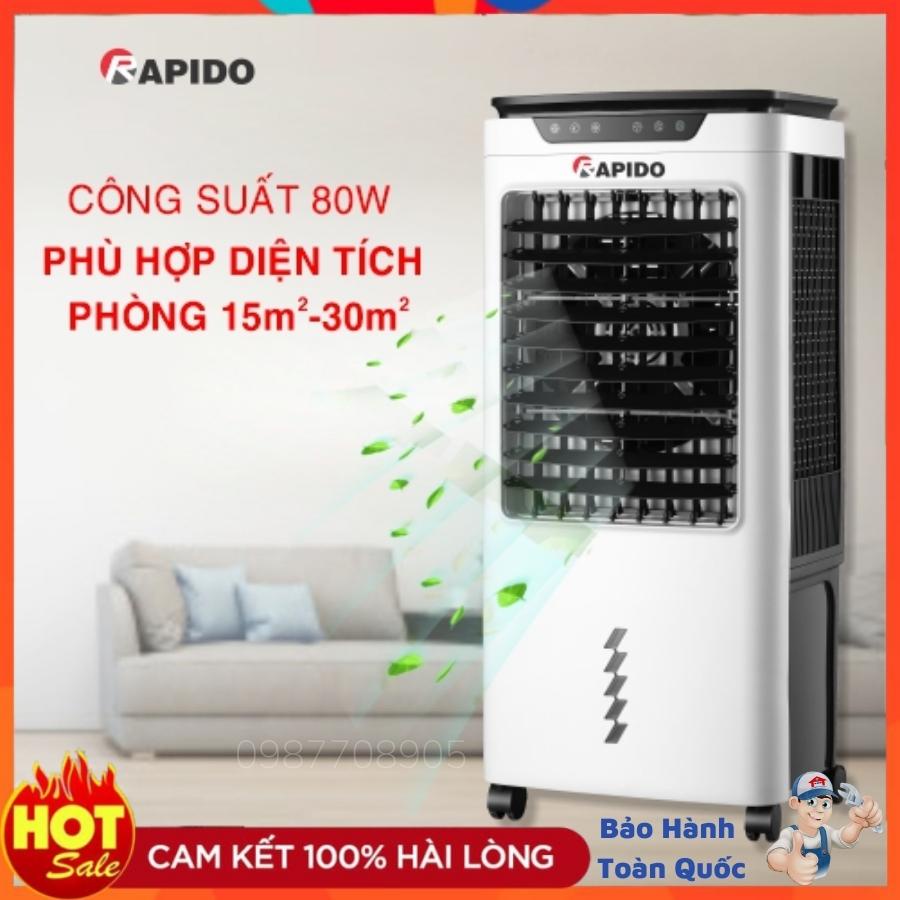 Quạt điều hòa Rapido FRESH 6000D _ Bảo hành chính hãng tới 12 tháng , Tặng 2 cục đá khô , 4 Bánh xe , Bảo hành tại nhà