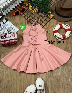 [HÌNH THẬT] Đầm hở lưng đan dây siêu HOT 🔥🔥
